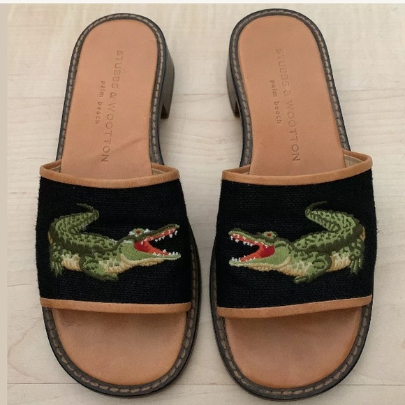 alligator slides shoes